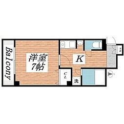 Scubeほんまち 1Kの間取図画像