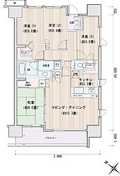 エスティメゾン豊洲レジデンスA棟 4LDKの間取図画像