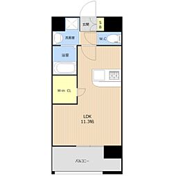 GLC水前寺 ワンルームの間取図画像