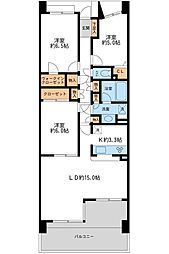 リーベスト西千葉 3LDKの間取図画像