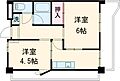 栗林ハイツ8階4.5万円