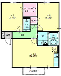 間取図画像 2LDK