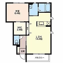 メゾン　フォルテ 1階1LDKの間取り