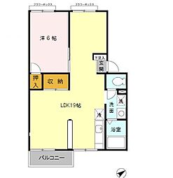 間取図画像 1LDK