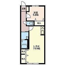 間取図画像 1LDK