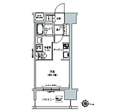 パークキューブ板橋本町 ワンルームの間取図画像