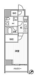 ALTERNA恵比寿 1Kの間取図画像