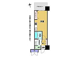 CPタワー ワンルームの間取図画像