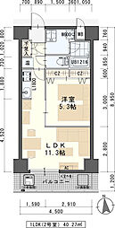 パークサイドレジデンス榴岡 802 8階1LDKの間取り