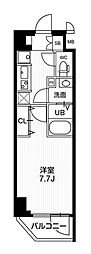 N-stageKameido2 1Kの間取図画像