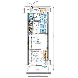 リヴシティ西川口四番館 702 7階1DKの間取り
