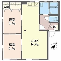 間取図画像 2LDK