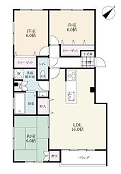 メゾン・プールトワ 1階3LDKの間取り