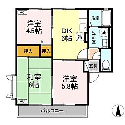間取図画像 3DK