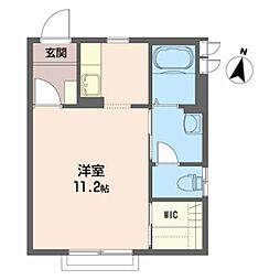 シャーメゾン・的場 ワンルームの間取図画像