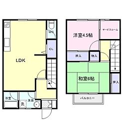 コーポａｉ 1階2SLDKの間取り