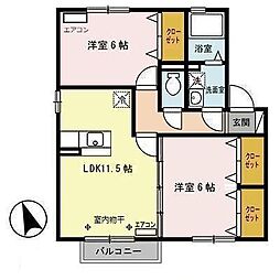 間取図画像 2LDK