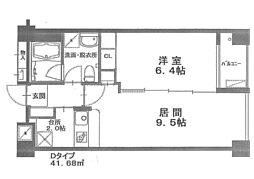 M’ｓ上杉5丁目 407 4階1LDKの間取り