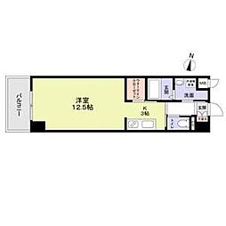 京阪交野線 交野市駅 徒歩2分の賃貸マンション 4階1Kの間取り