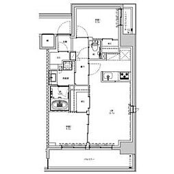 東武東上線 下板橋駅 徒歩10分の賃貸マンション 6階2LDKの間取り