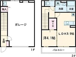 Owl（アウル） 1階1LDKの間取り