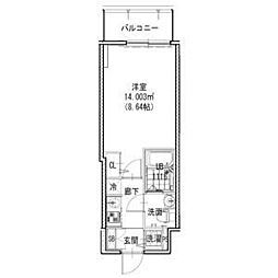 S・RESIDENCE神戸磯上通 1Kの間取図画像