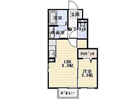 間取図画像 1LDK