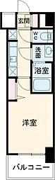 ソルメイクス浄心天神山 1Kの間取図画像