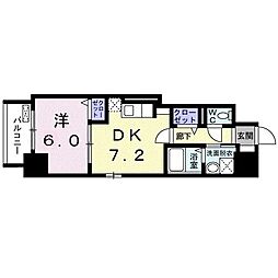 ウエストサイド中山道 1DKの間取図画像