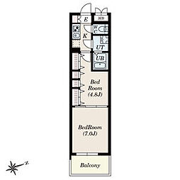 S-RESIDENCE神沢afford12月契約限定キャンペーン実施中 1階2Kの間取り
