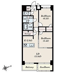 間取図画像 2LDK