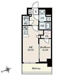 S-RESIDENCE四日市安島aloggio12月契約限定キャンペーン実施中 5階1DKの間取り