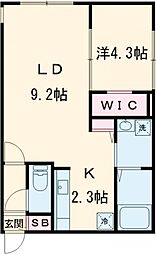 HorseWin19 1LDKの間取図画像