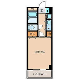 サンモール 1Kの間取図画像