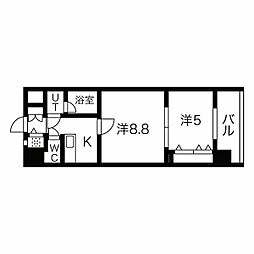THE MUSIC COURT 2Kの間取図画像