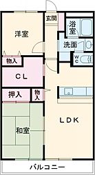間取図画像 2SLDK