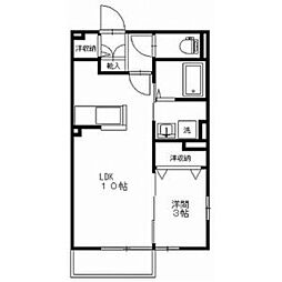 メゾン・ド・ウイステアリアM 1SKの間取図画像