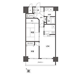 グリーンフィールド大山 0204 2階2LDKの間取り