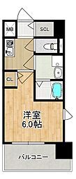 MODERNPALAZZO東本町 1Kの間取図画像