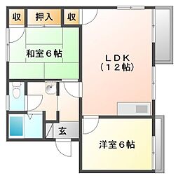 間取図画像 2LDK
