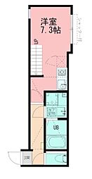 Konomi Terrace 1階1Kの間取り