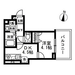 間取図画像 1DK