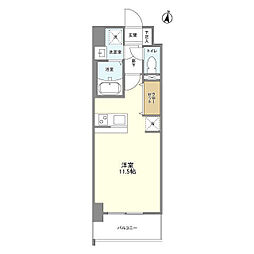 ルーカス長崎諫早2 ワンルームの間取図画像