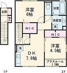 コンフォール瀬戸越 2DKの間取図画像