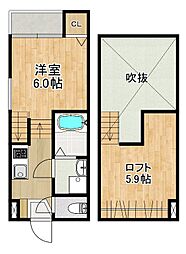 MODERN PALAZZO MATSUYAMA 1階1SKの間取り