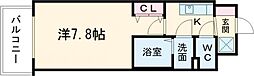 フォーリアライズ北三国ヶ丘 1Kの間取図画像