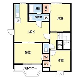 間取図画像 2LDK