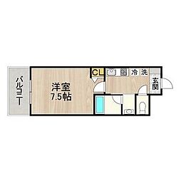 CITY SPIRE 名古屋本陣 10階1Kの間取り