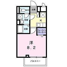 ジョリエメゾン千石 4階1Kの間取り