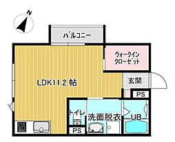 プチメゾン小路口 1階1Kの間取り